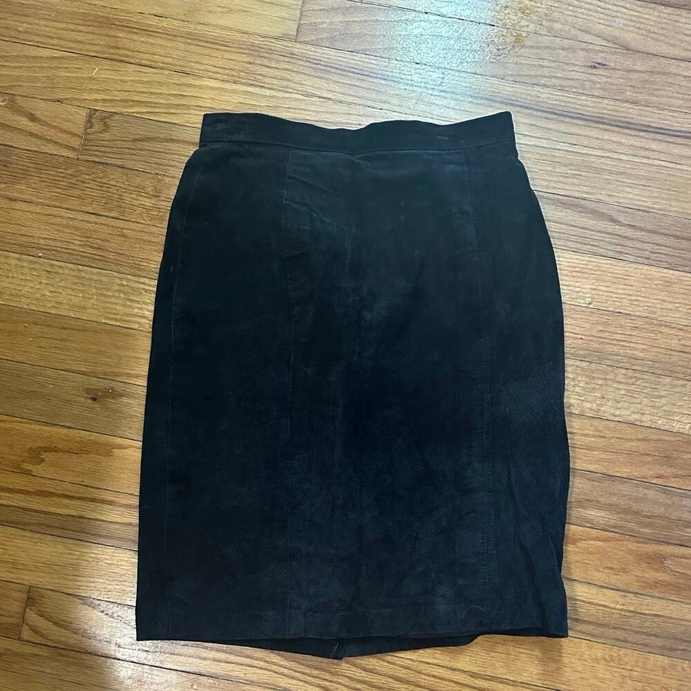 Black Leather Skirt Forenza